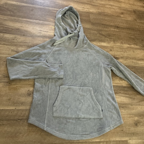 Free Fly Apparel Tops - Free Fly Bamboo Polar Fleece Womens Hoodie Pullover Thumbholes Grey Size XL